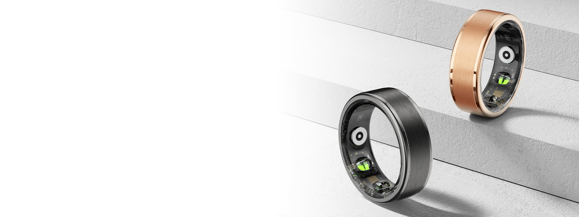 معاينة خاتم Colmi R03 الذكي باللونين الذهبي والأسود