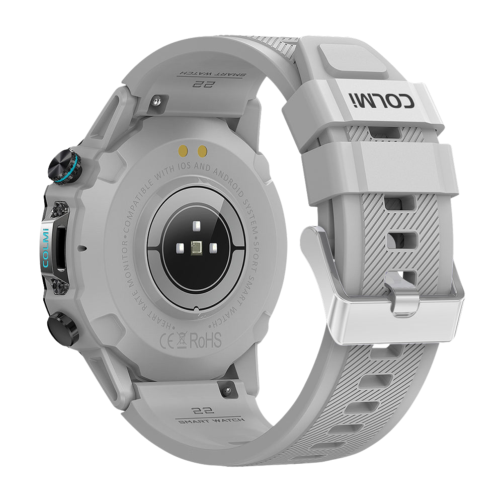 COLMI M42 Smartwatch 1.43″ AMOLED Display 100+ Sports Mode Voice Calling Smart Watch silver color back view