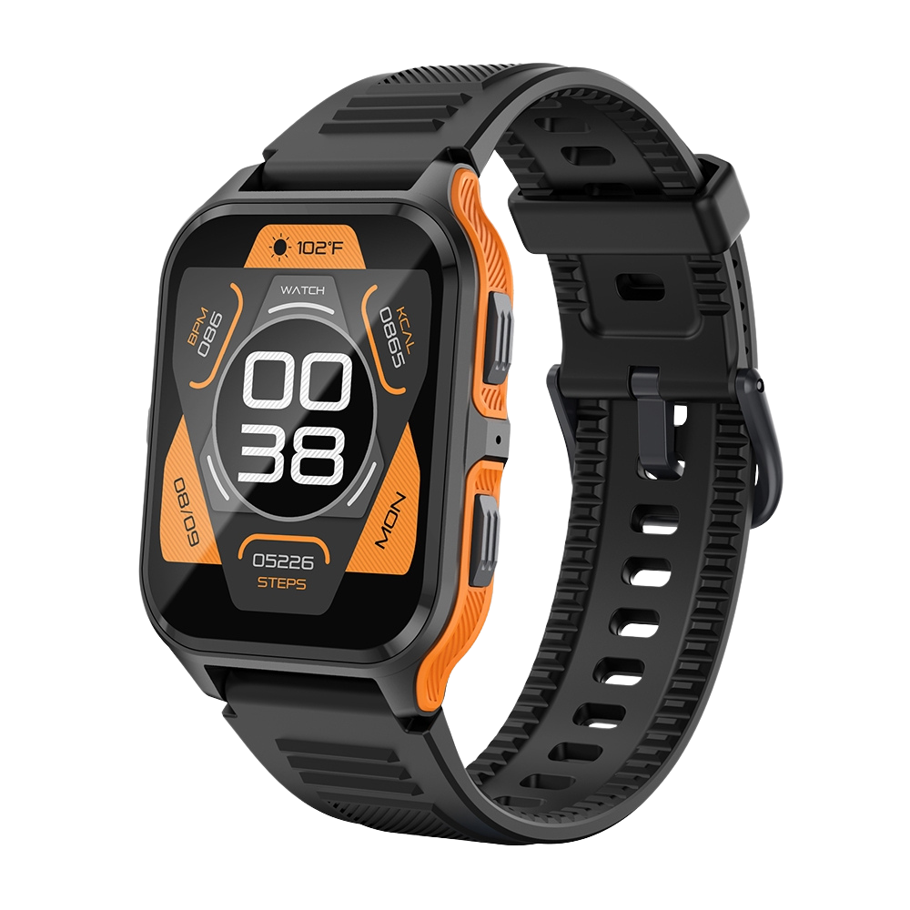 COLMI P73 Smartwatch 1.9″ Display Outdoor Calling IP68 Waterproof Smart Watch black orange