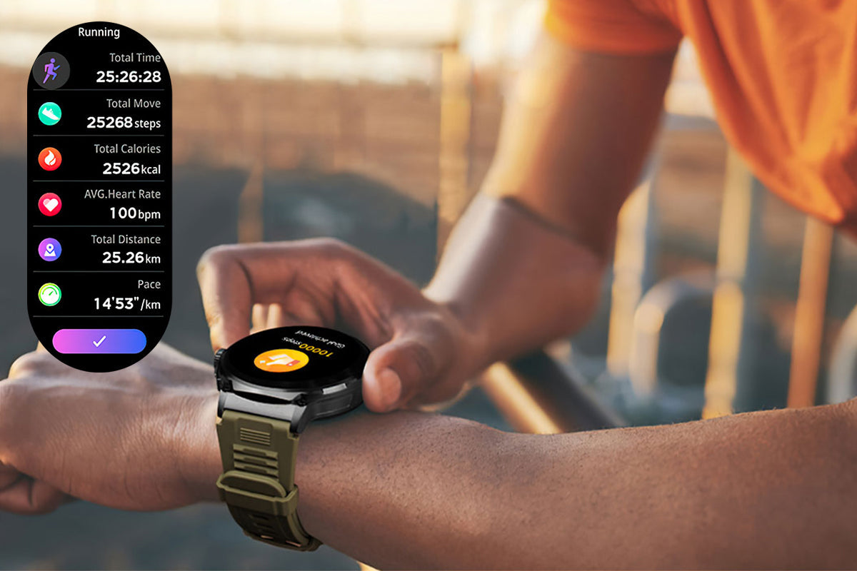 ساعة ذكية مع تتبع دقيق ساعة ذكية colmi v69