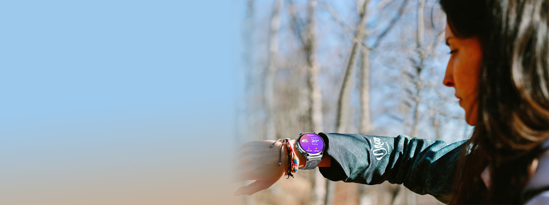 ساعة ذكية مع معلومات الطقس ساعة ذكية colmi v69 بشاشة كبيرة