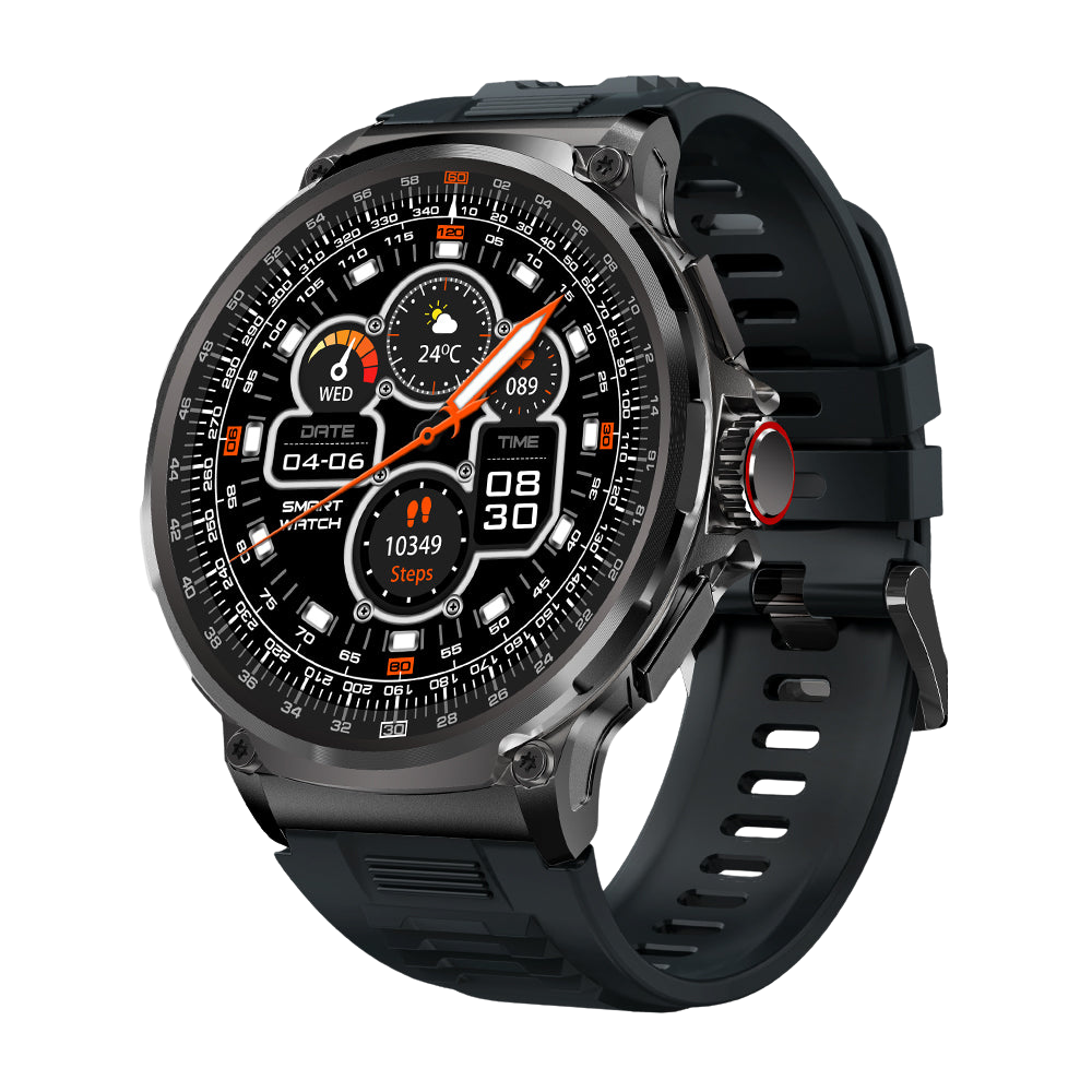 ساعة COLMi V69 الذكية - شاشة كبيرة 1.85 بوصة، مراقبة الصحة، مقاومة للماء وأنيقة باللون الأسود