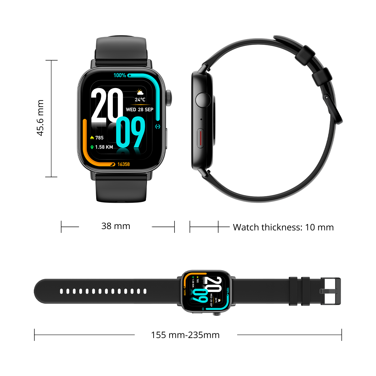 Colmi c8 max smart watch with wireless charger preview