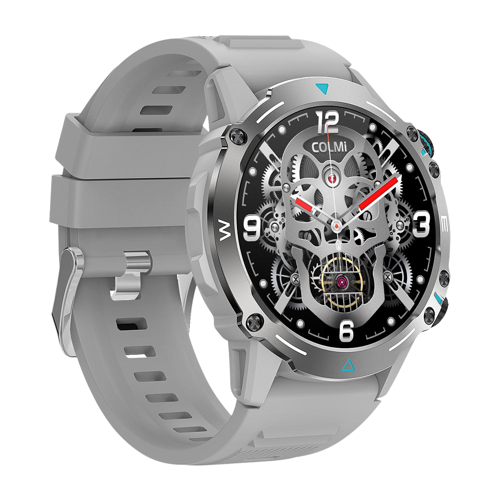 COLMI M42 Smartwatch 1.43″ AMOLED Display 100+ Sports Mode Voice Calling Smart Watch silver color left view