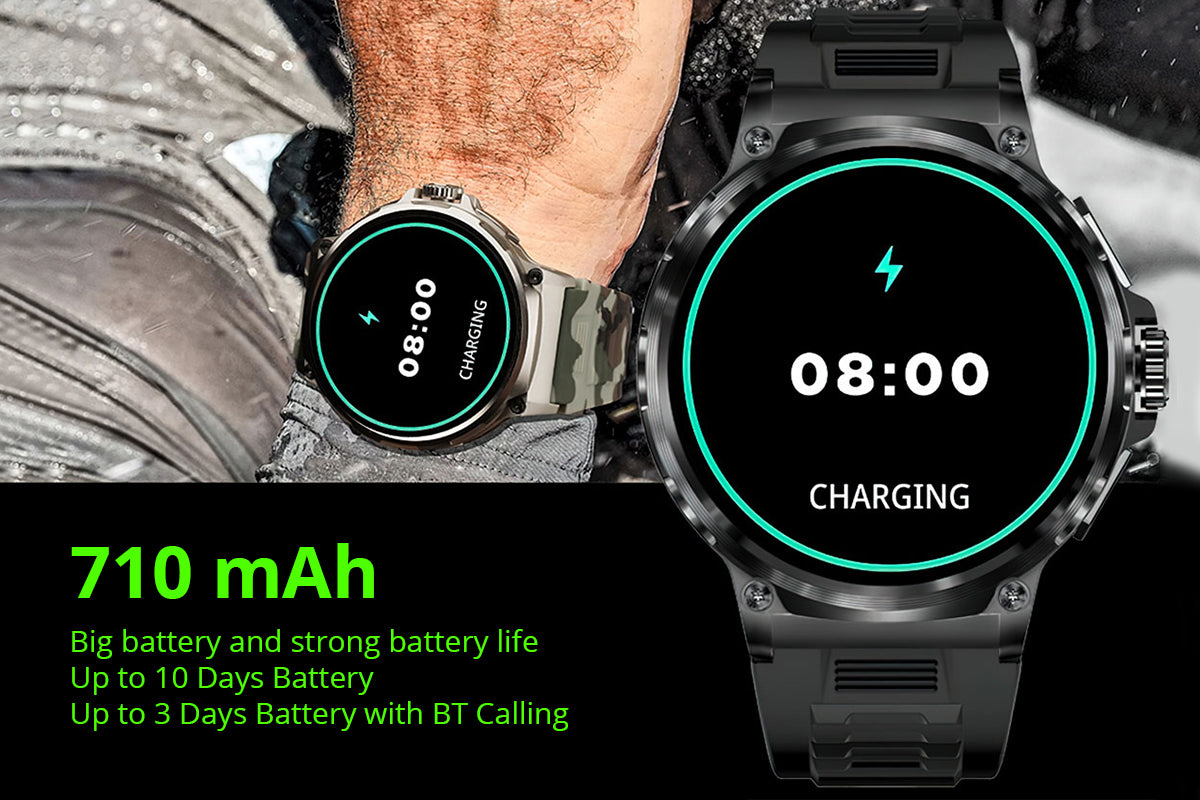 smartwatch with long battery life colmi v69 smart watch with 710MAH battery