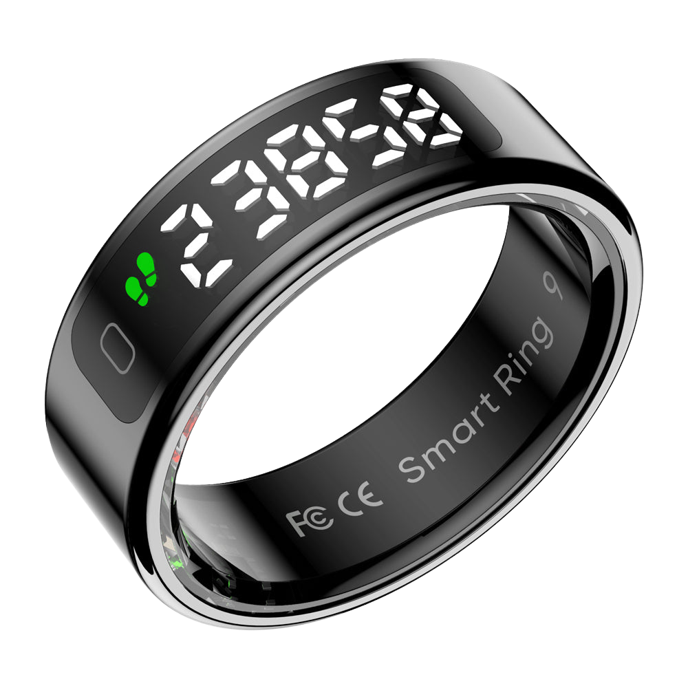 Colmi R12 Smart Ring Black color side view