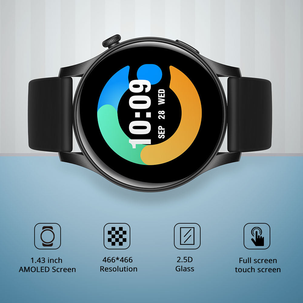 colmi v73 smart watch with amoled display and high resolution