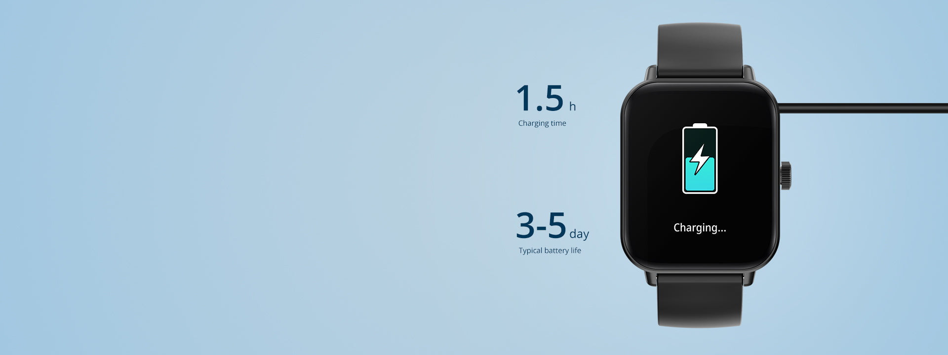 colmi smart watch p81 with large battery