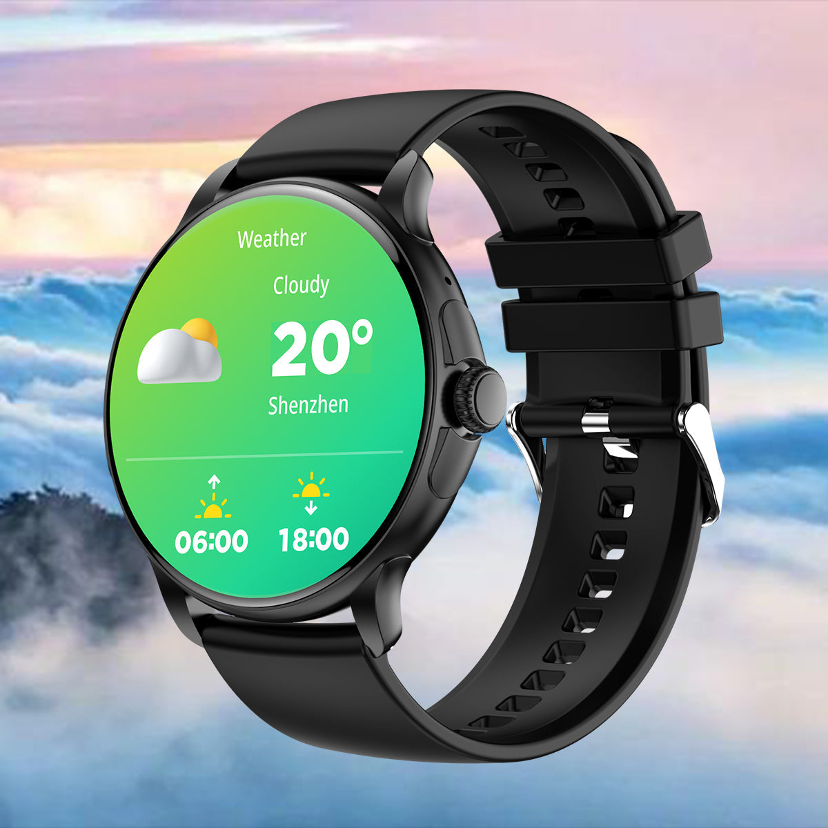 smartwatch with weather info colmi v72 smart watch