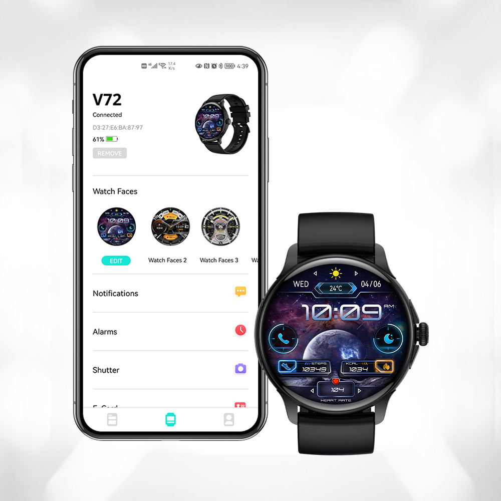 colmi v72 smartwatch app connection